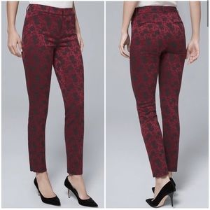 White House Black Market rose slim ankle pants size 00L